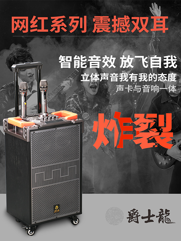 爵士龍F110音響，直播與聚會的首選！