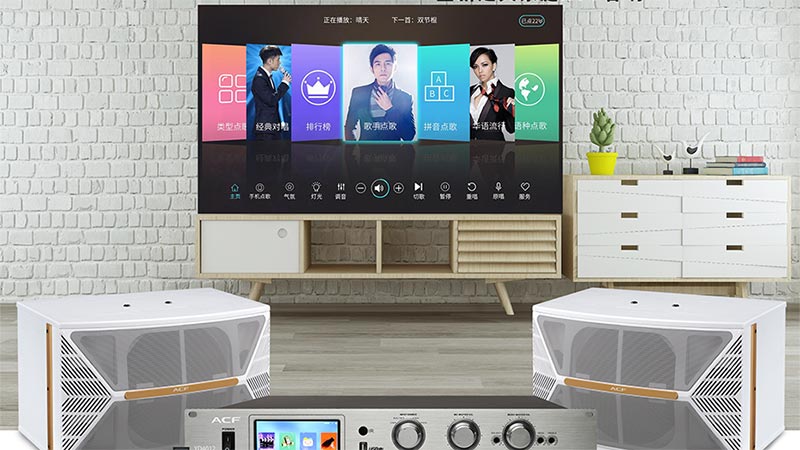 廣州某家庭采購(gòu)了爵士龍民用音響家庭卡拉OK音響